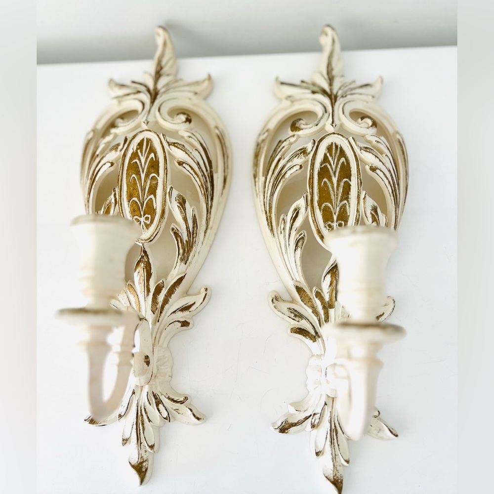 Parisian Cream Wall Sconces - Picture 6 of 9